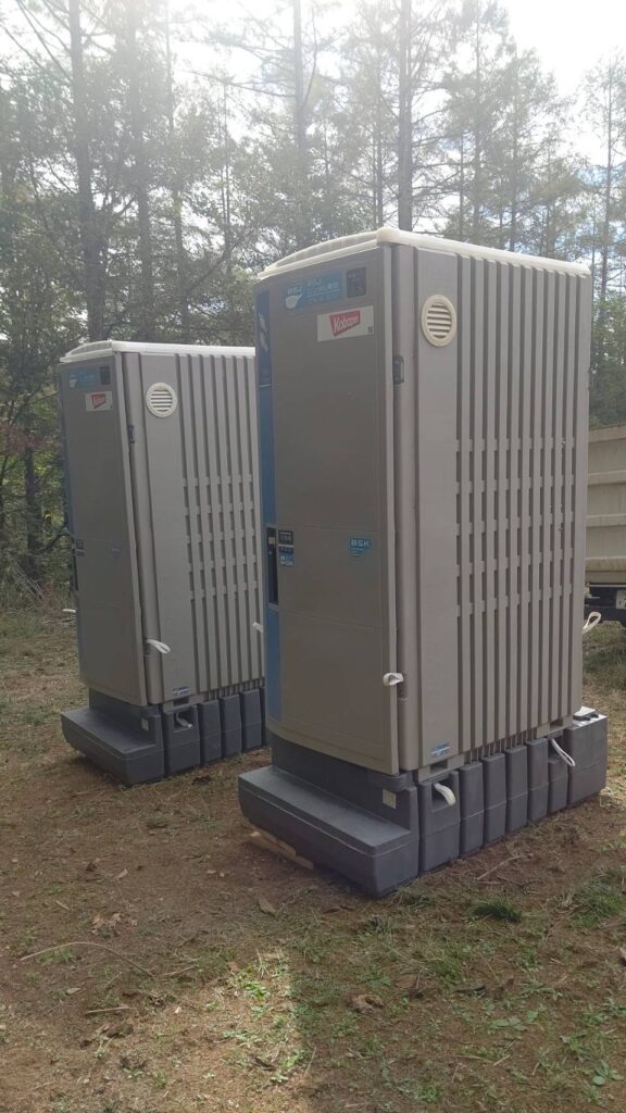 当日設置した快適トイレ